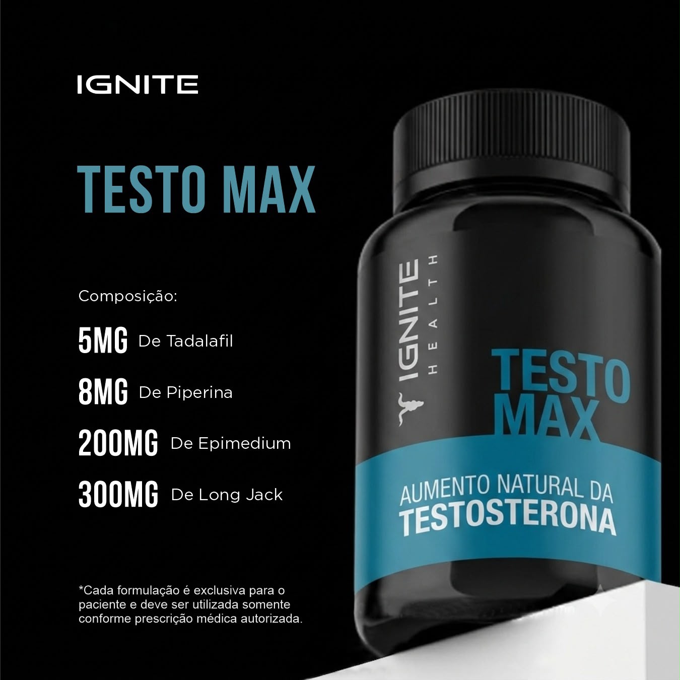 Testo Max p/ 3 meses - Vitalidade Masculina
